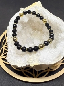 Bracelet noir et or de Mineraulie
