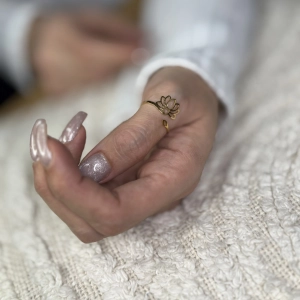 Bague Fleur de Lotus doré