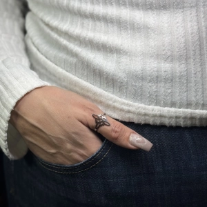 Bague Nœud de sorcière argenté