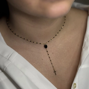 Ras du cou croix Onyx
