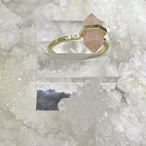 Bague pointe argent 925 « Pierre de soleil »