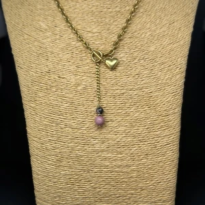 Collier coeur « Rhodonite »